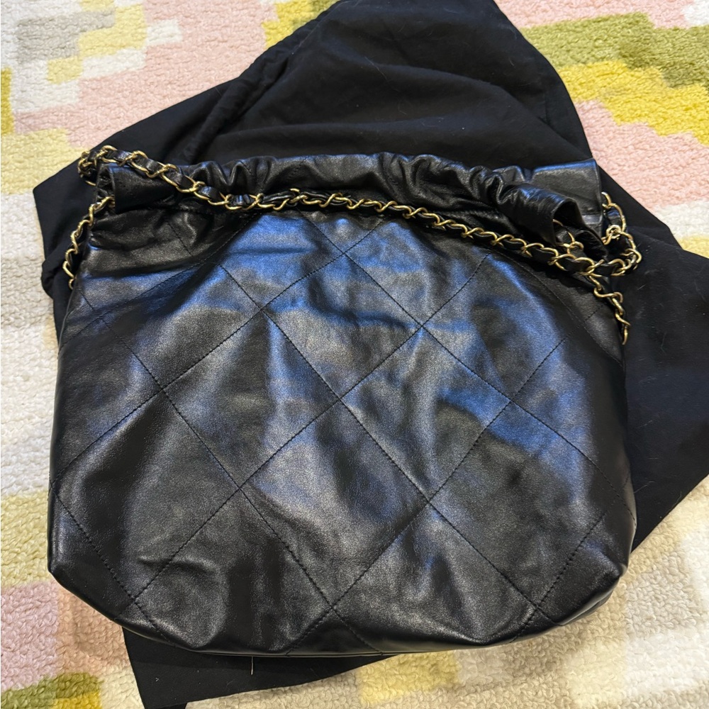 Chanel 22 Hobo Black Chain Shoulder Bag - Picture 10 of 14